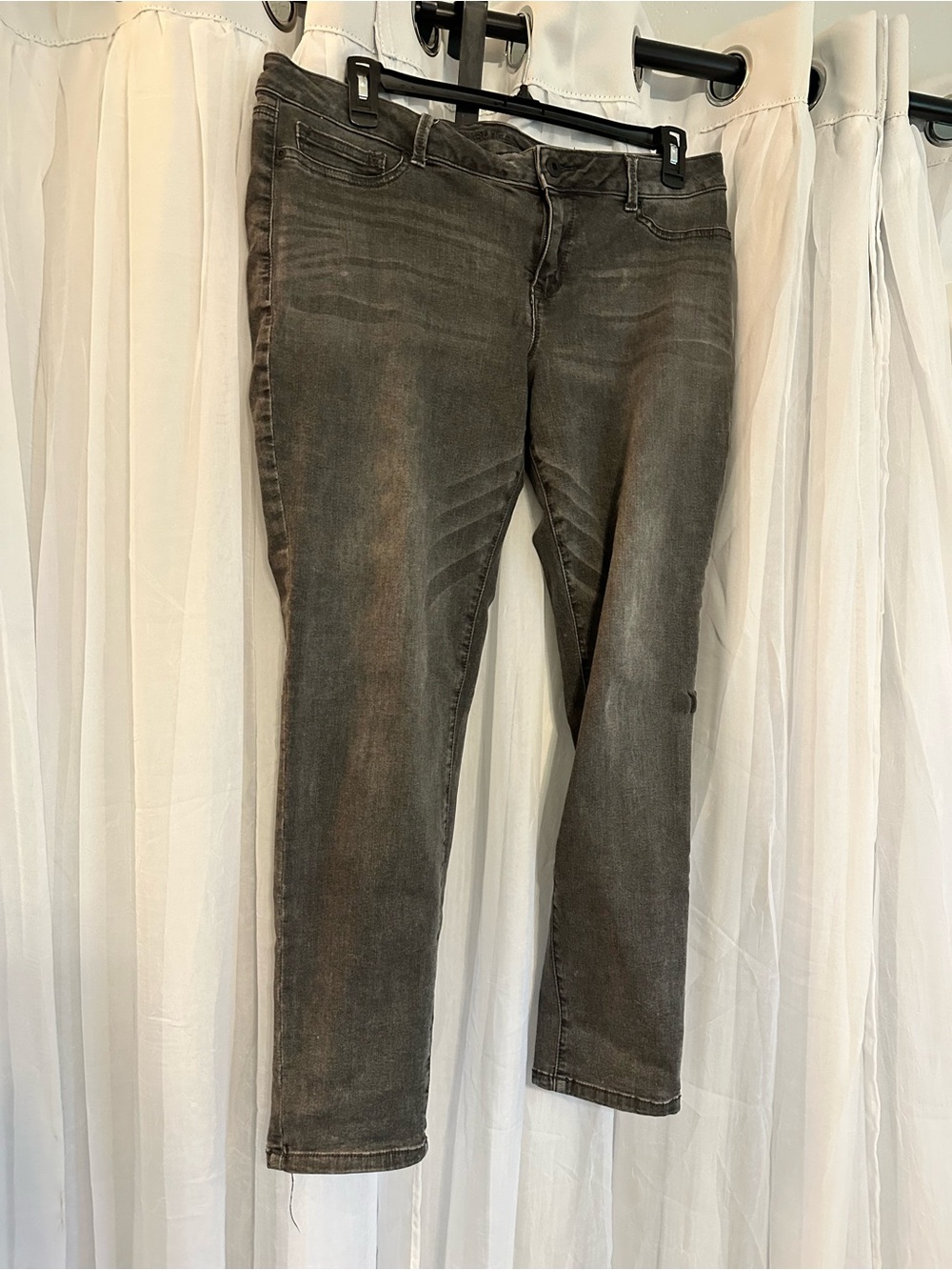 Maurices Charcoal Denim Pants - Picture 1 of 10